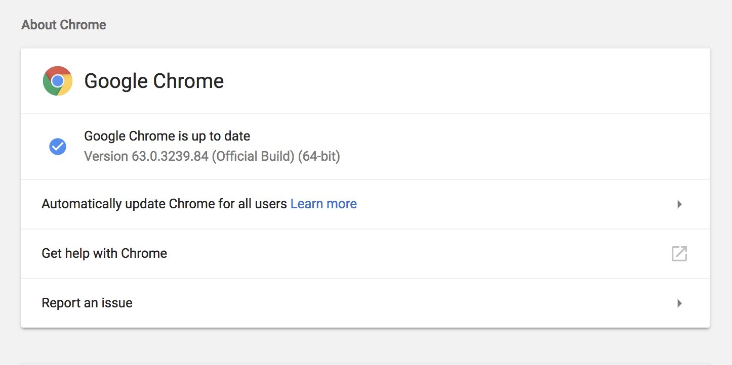 what is the latest chrome version for mac users